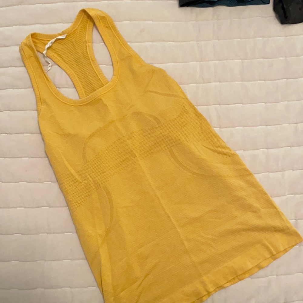 Lulu yellow racerback